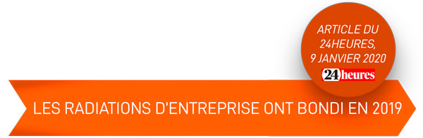 radiations entreprises 2020 suisse
